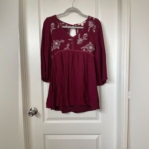 Mini Flutter Sleeve Dress